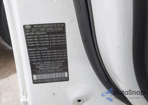 2011 Land Rover Range Rover Sport Hse from USA, damaged, VIN SALSK2D42BA714472